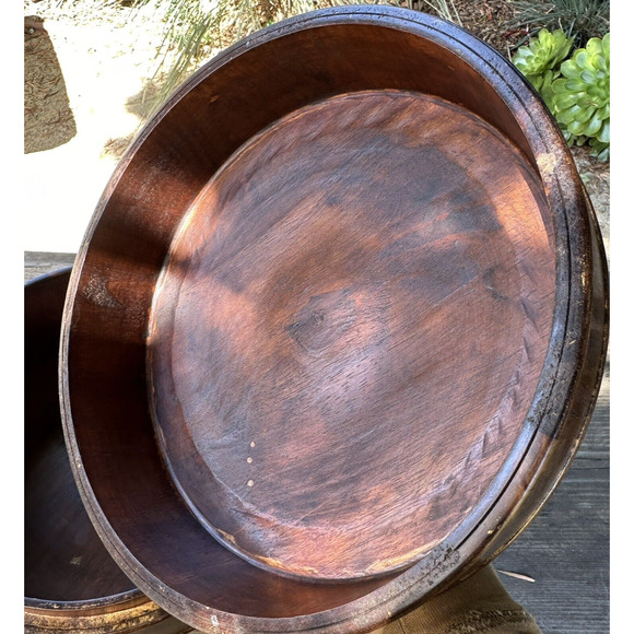 Vintage Burmese-Style Gold Wooden Lidded Bowl - Picture 10 of 12